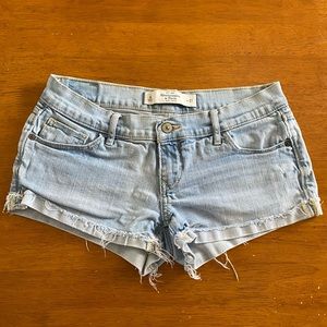 Light Wash Abercrombie & Fitch Shorts